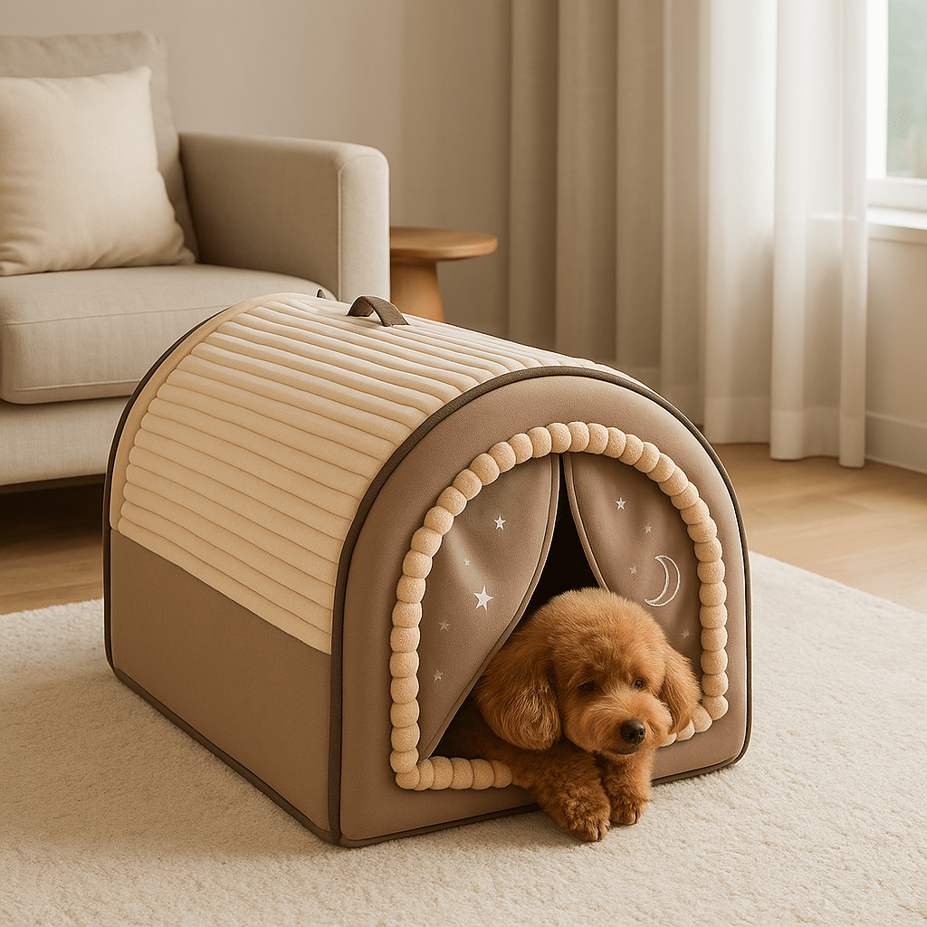 Niche d'intérieur pour chien - GrotteToutou™