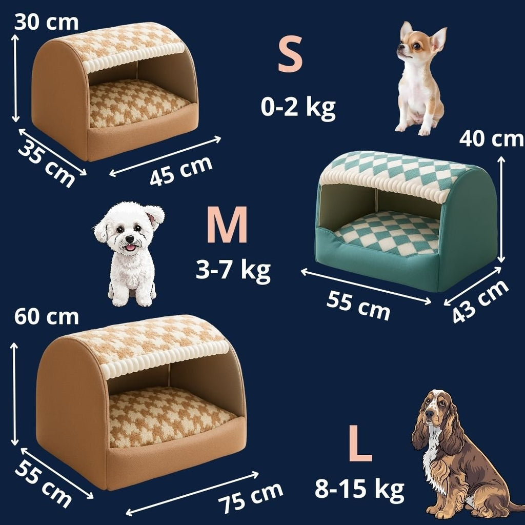 Niche d'intérieur pour chien - DéhoussableToutou™