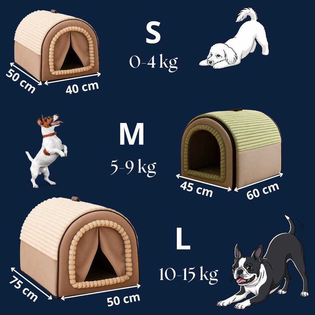 Niche d'intérieur pour chien - GrotteToutou™