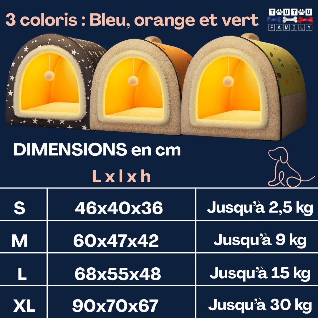 Niche d'intérieur pour chien - PliableToutou™