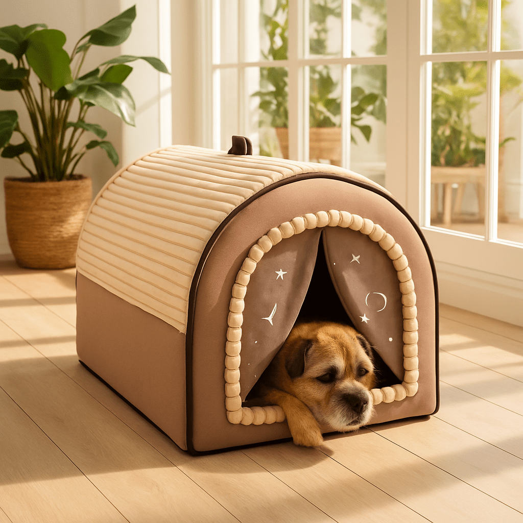Niche d'intérieur pour chien - GrotteToutou™