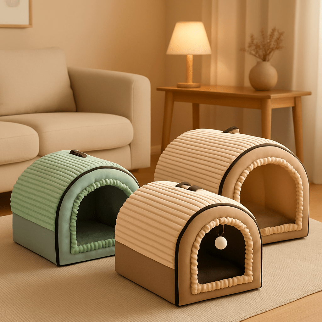 Niche d'intérieur pour chien - GrotteToutou™