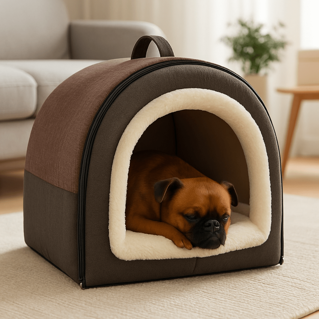 Niche d'intérieur pour petit chien - PortableToutou™