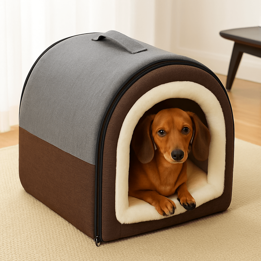 Niche d'intérieur pour petit chien - PortableToutou™