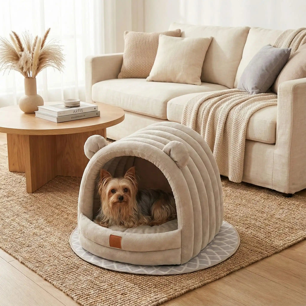 Niche d'intérieur pour petit chien - ChaudeToutou™