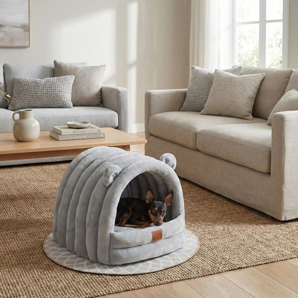Niche d'intérieur pour petit chien - ChaudeToutou™
