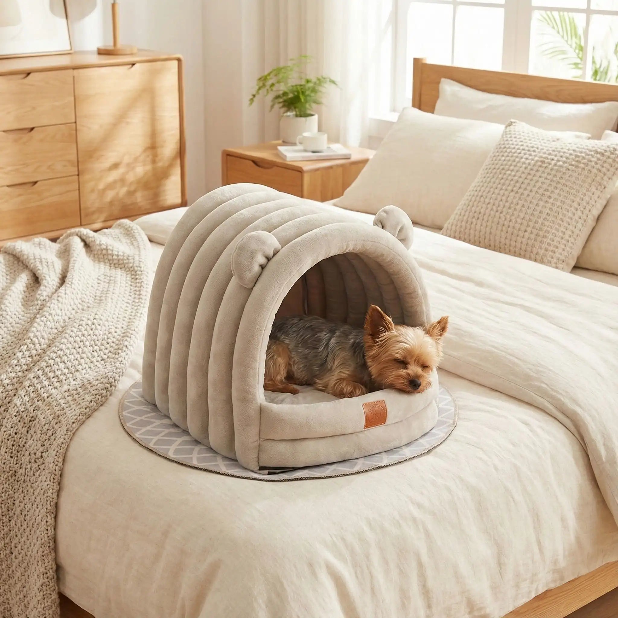 Niche d'intérieur pour petit chien - ChaudeToutou™