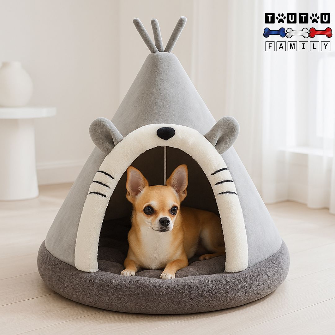 Niche d'intérieur pour petit chien - TipiToutou™