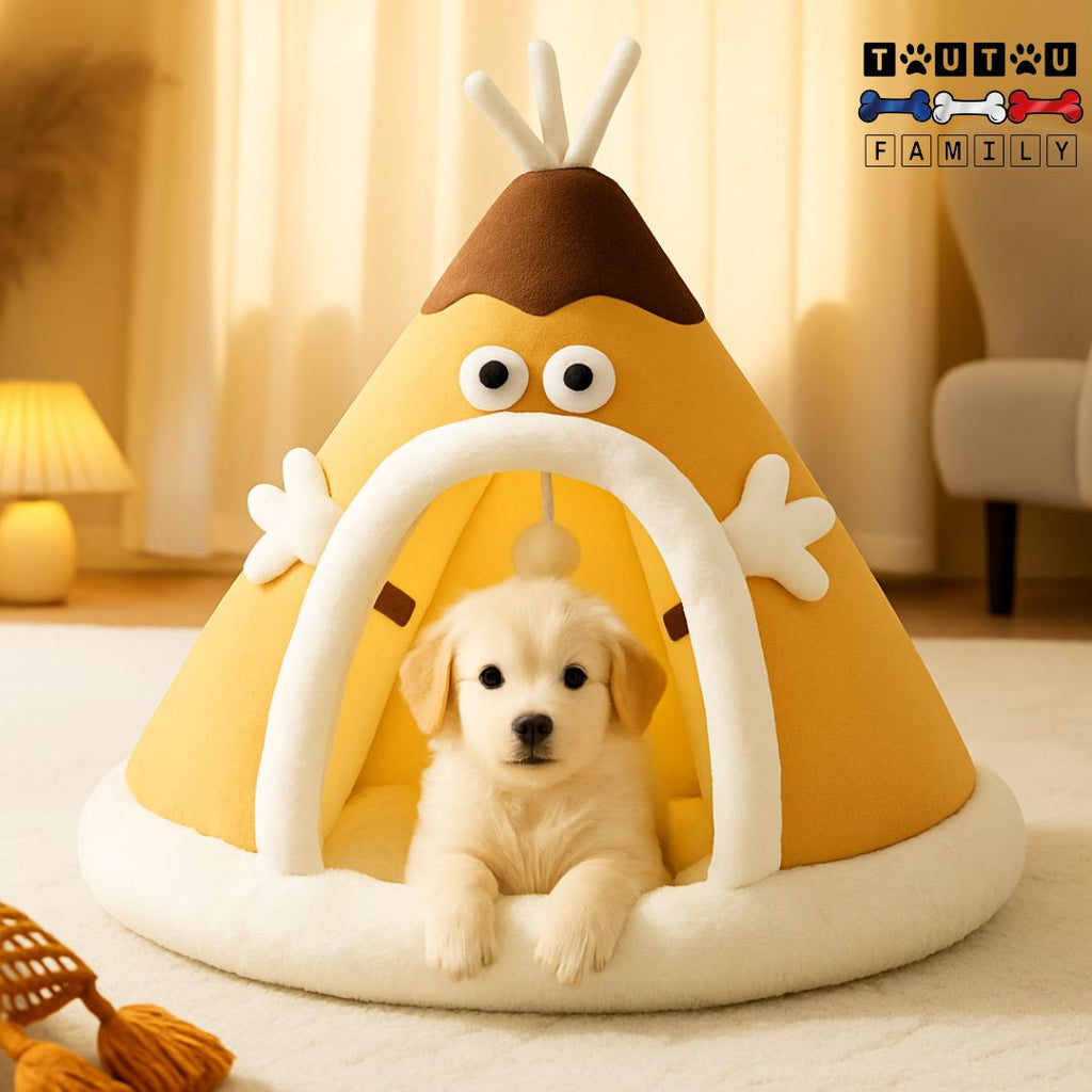Niche d'intérieur pour petit chien - TipiToutou™