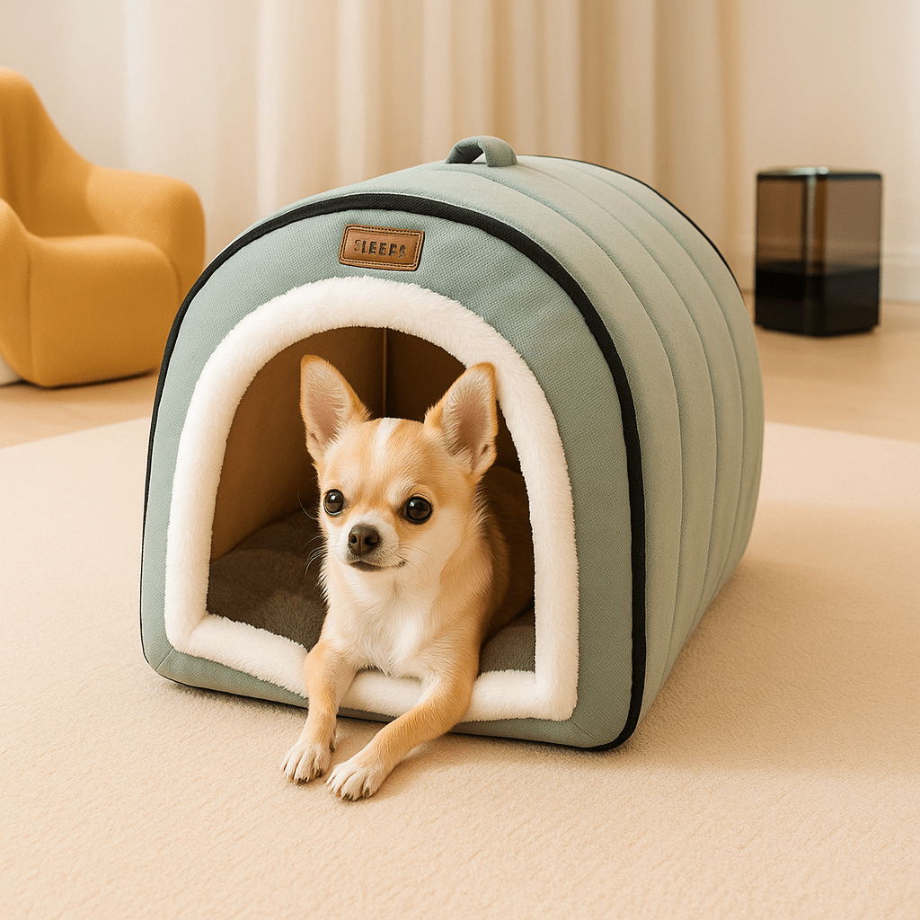 Niche d'intérieur pour petit chien - LavableToutou™