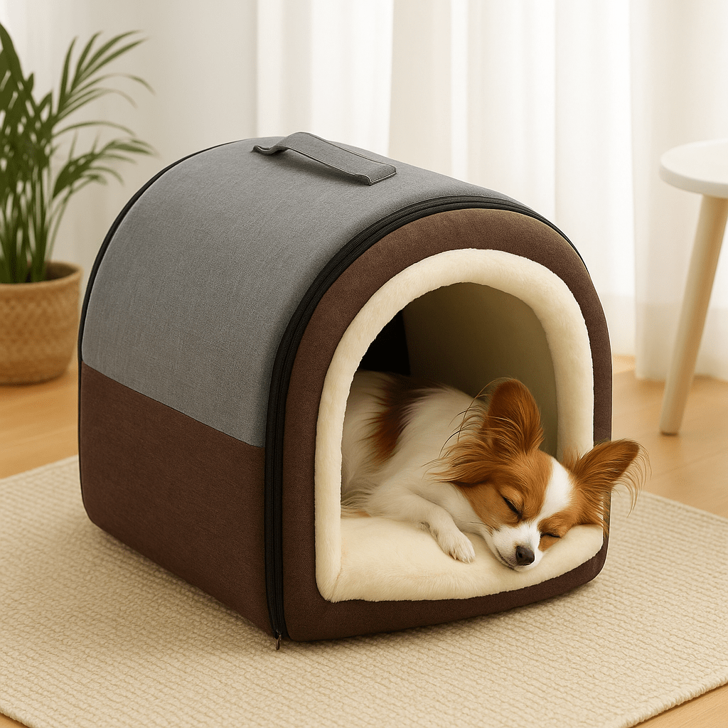 Niche d'intérieur pour petit chien - PortableToutou™