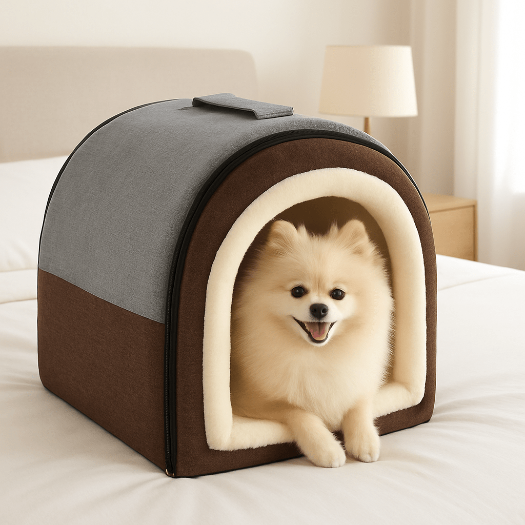 Niche d'intérieur pour petit chien - PortableToutou™