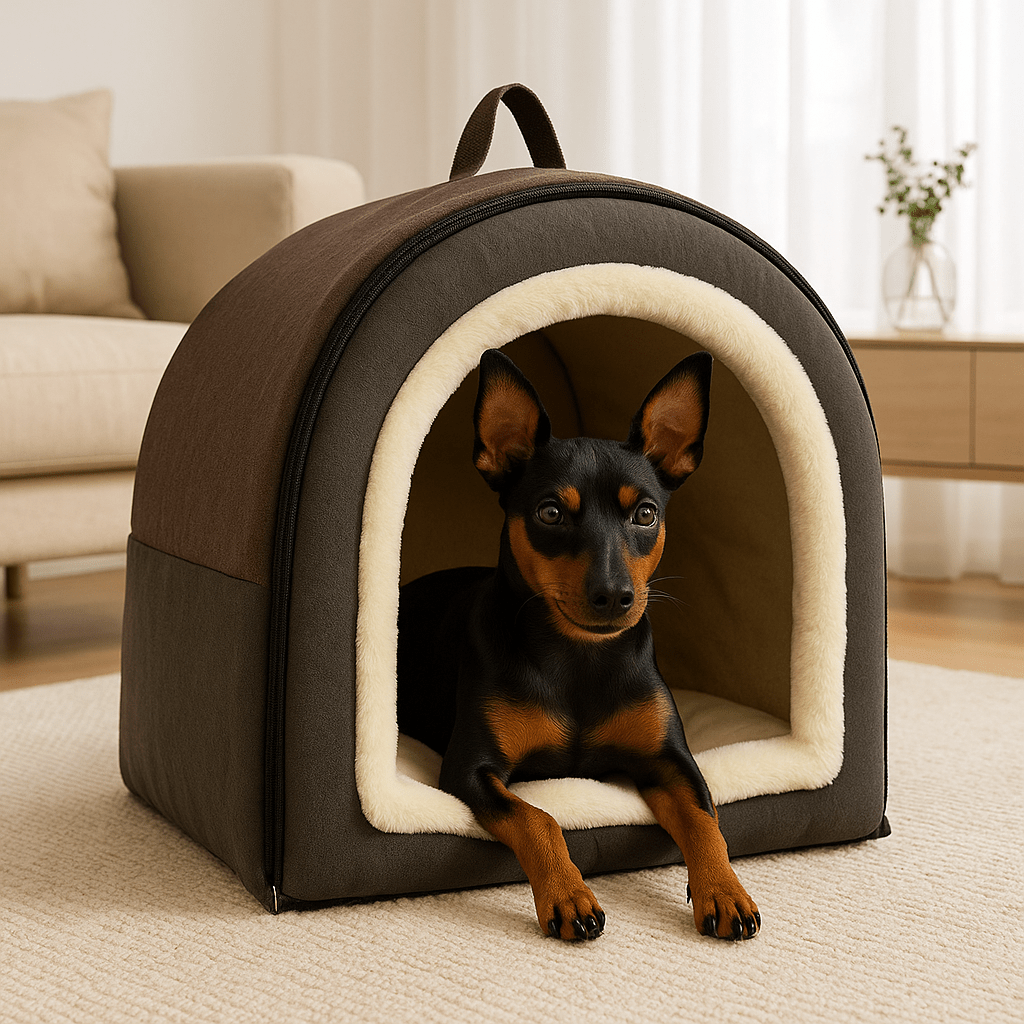 Niche d'intérieur pour petit chien - PortableToutou™