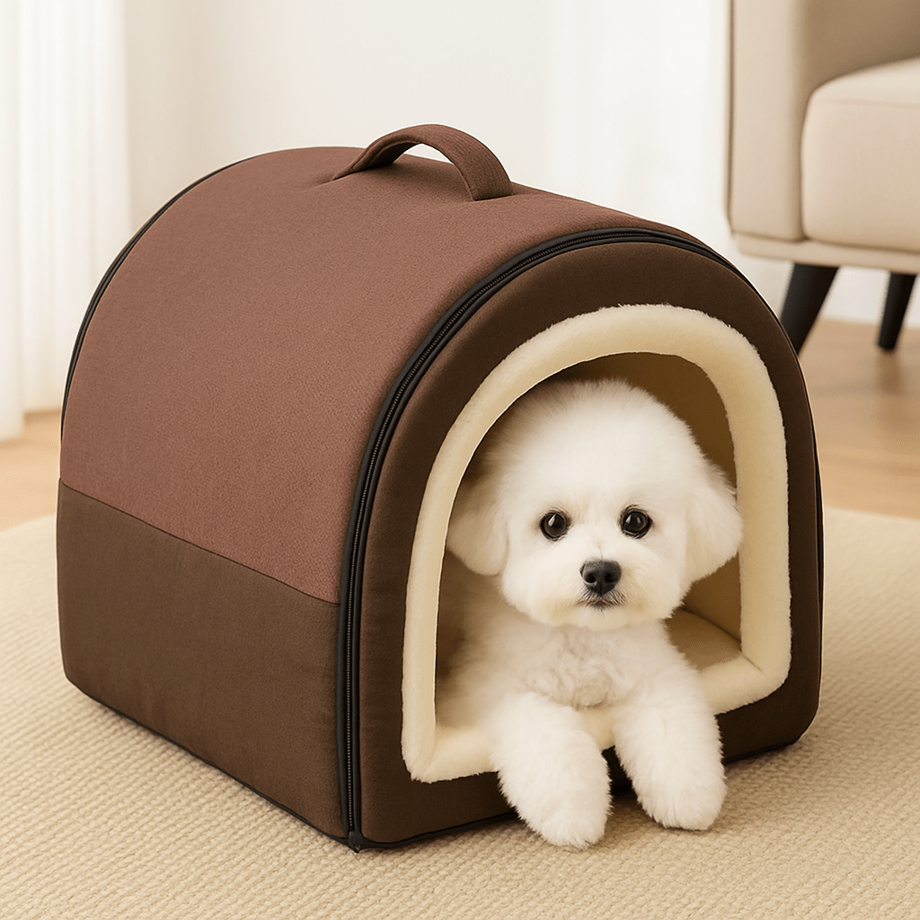 Niche d'intérieur pour petit chien - PortableToutou™