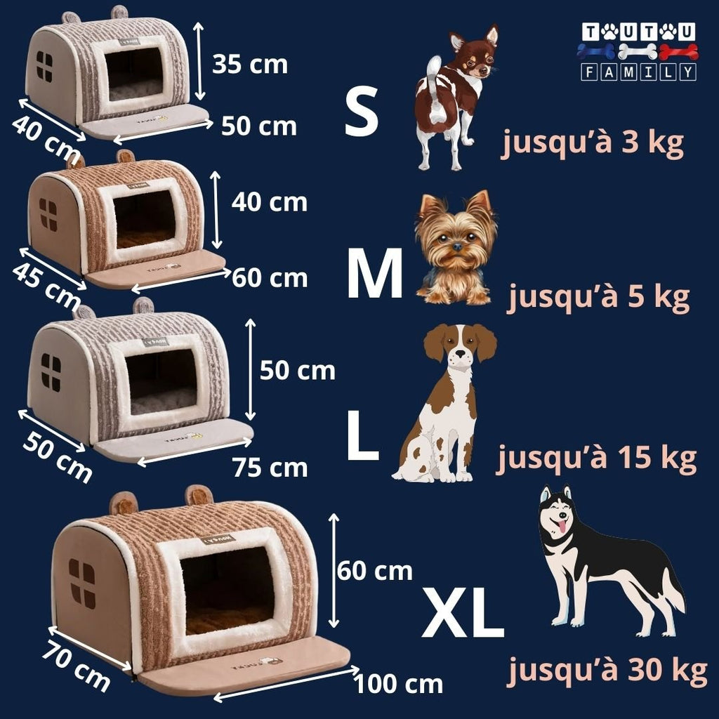 Niche pour chien intérieur - MaisonToutou™