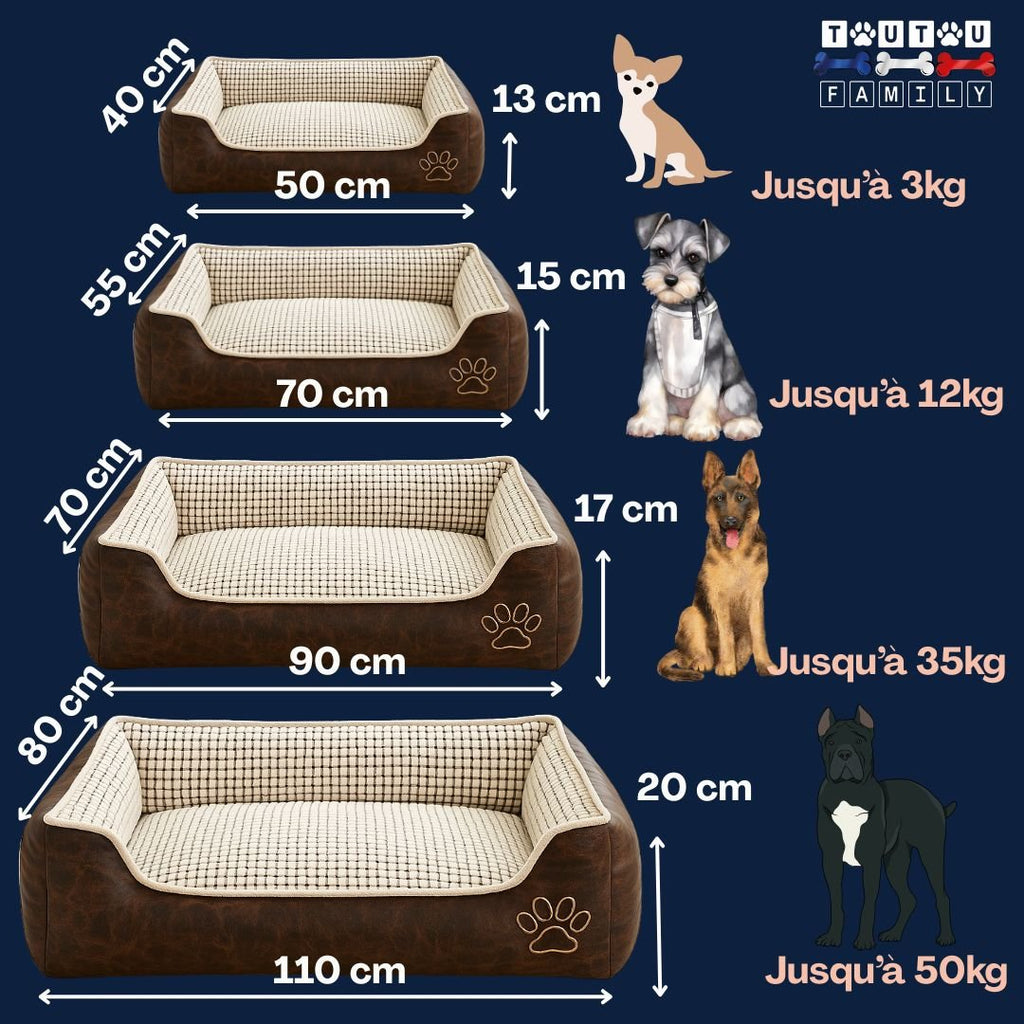 Panier chien dehoussable - DesignToutou™