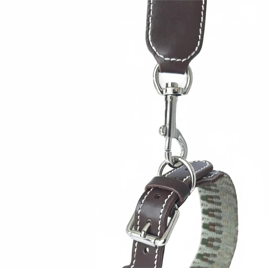 Collier Pour Chien Bohème Tissé À La Main En Cuir Durable