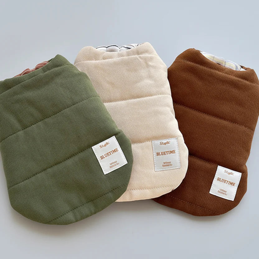 Gilet Rayé Réversible Pour Chien Teckel