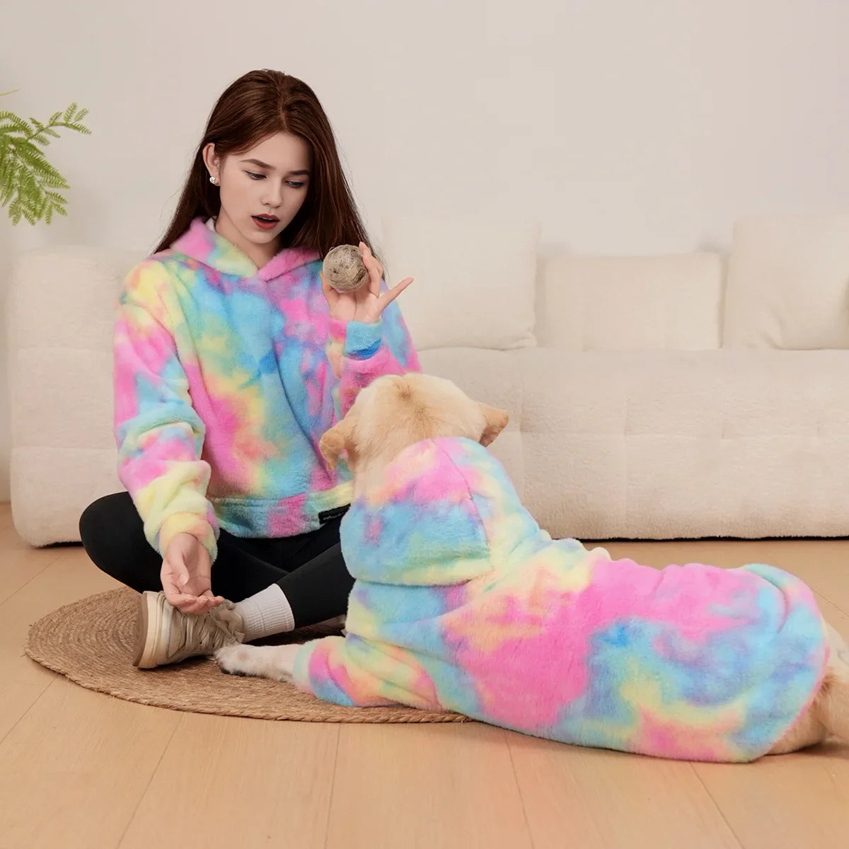 Sweat à Capuche Chien et Maitre