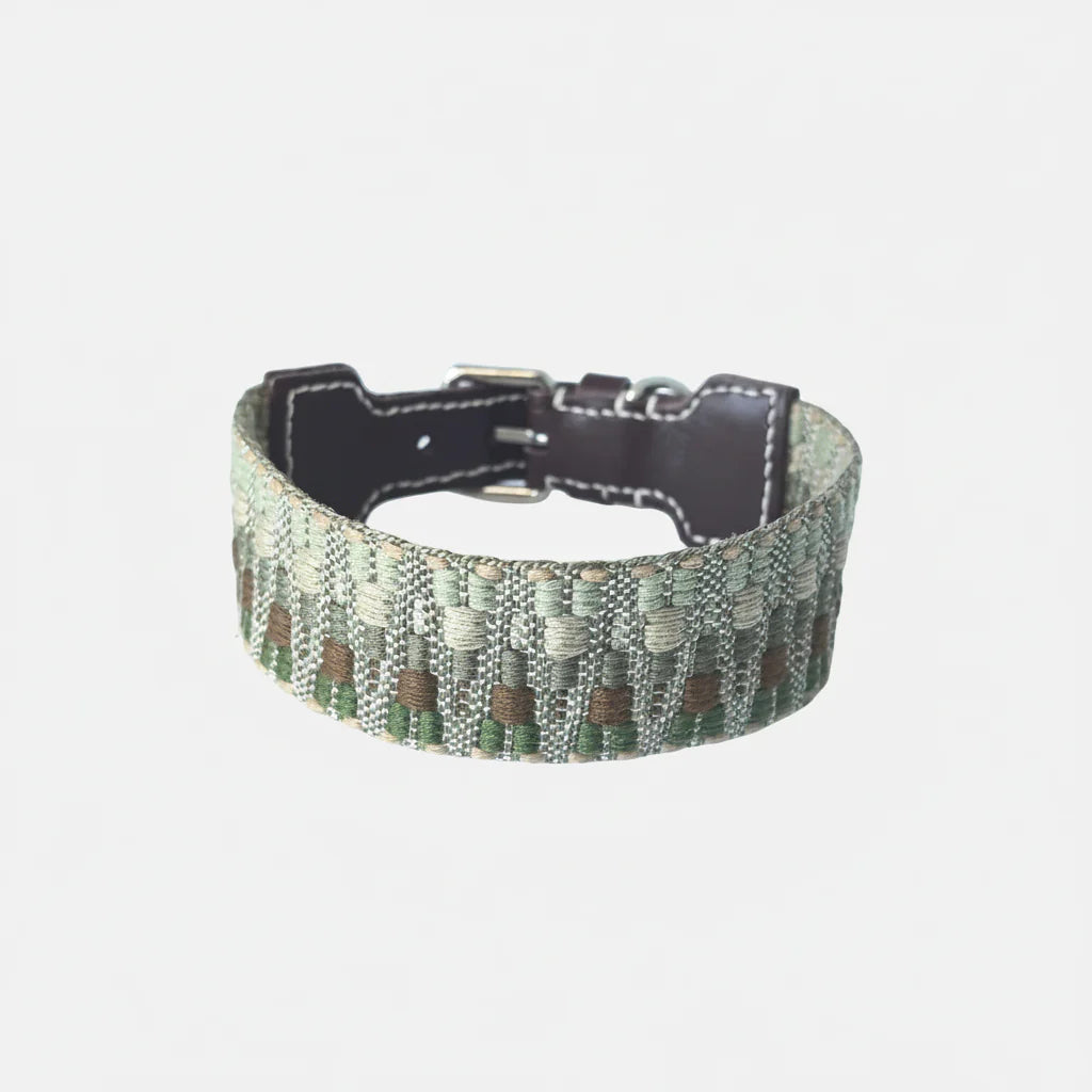 Collier Pour Chien Bohème Tissé À La Main En Cuir Durable