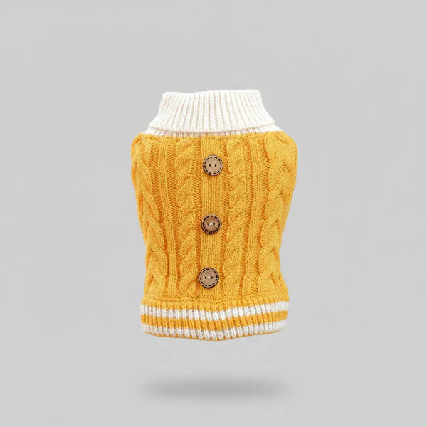 Pull pour Animaux de Compagnie Tricoté et Chaud pour Automne et Hiver Avec Col Roulé Élastique pour Chiens et Chats by Oscar et Plume