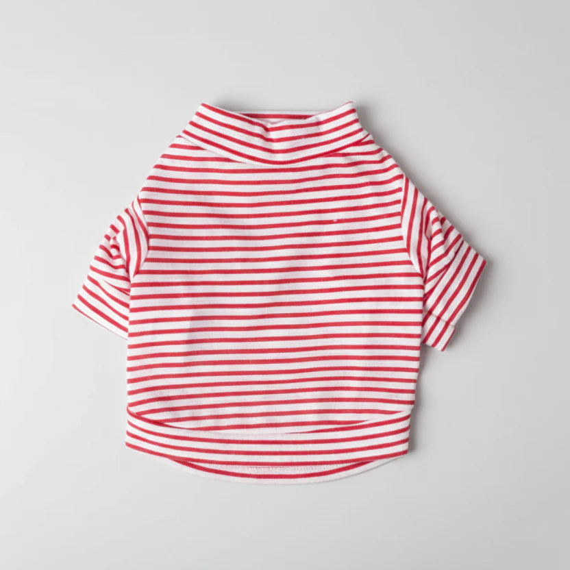 T-shirt Rayé Confortable Et Elégant Pour Chat