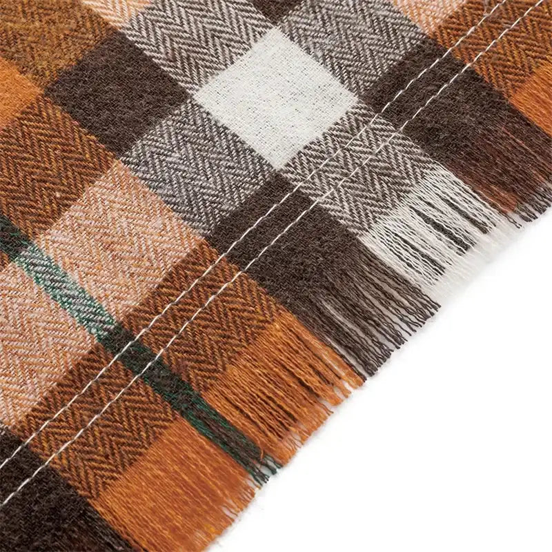 Bandana Tissu A Carreaux Pour Chien