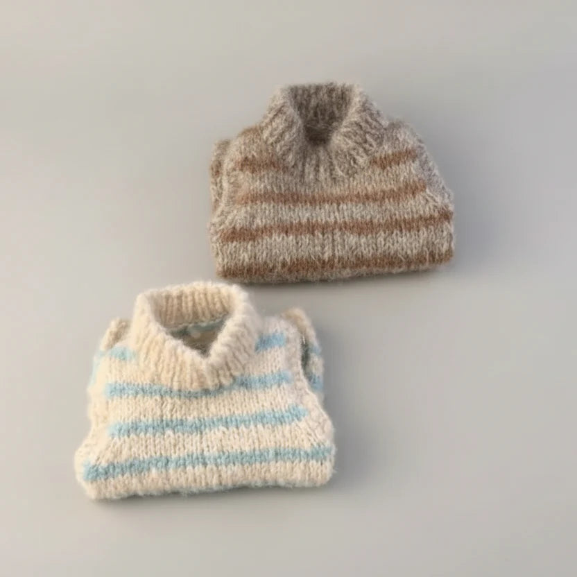 Pull Rayé A Col Haut Pour Petit Chien