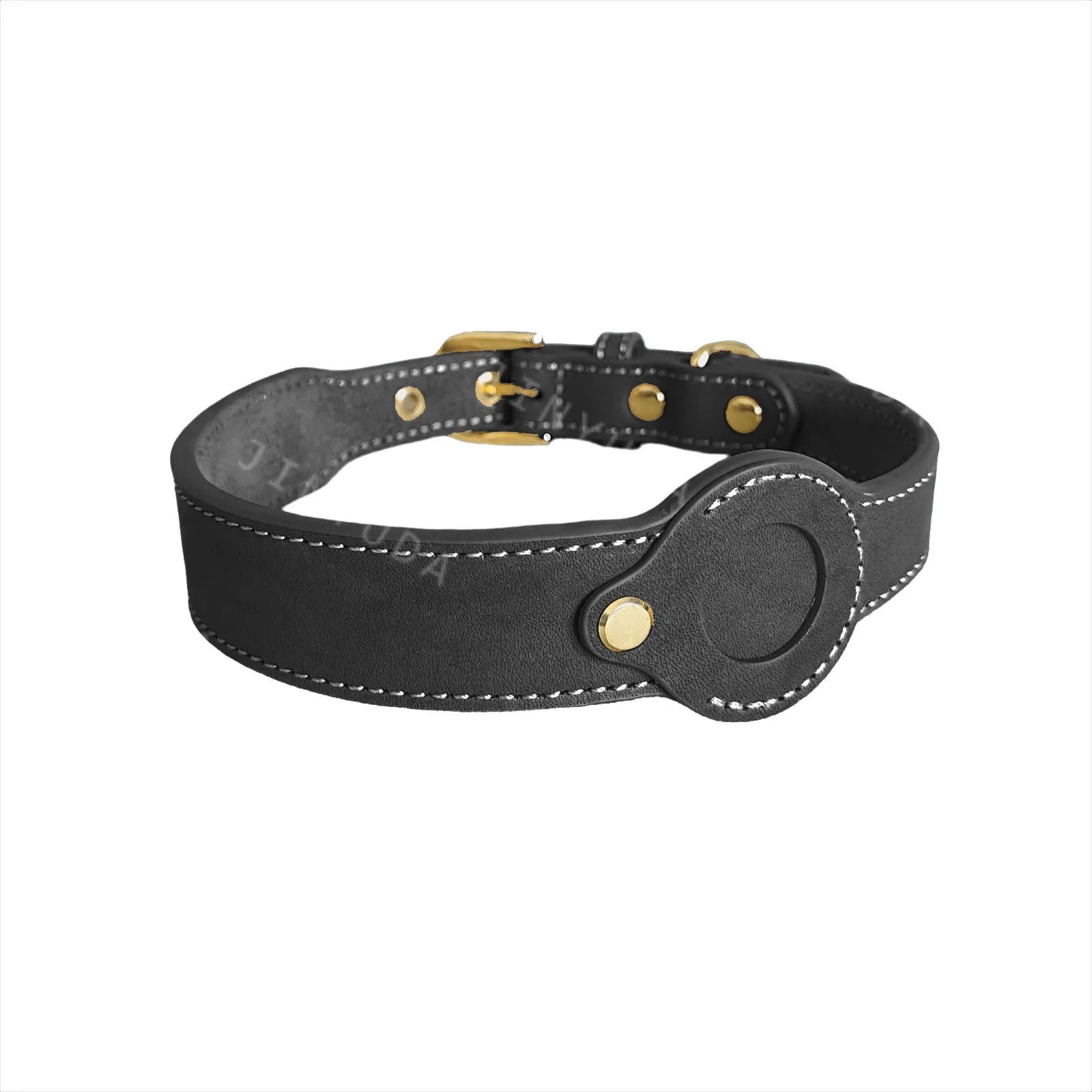 Collier Pour Chien AirTag En Cuir Véritable