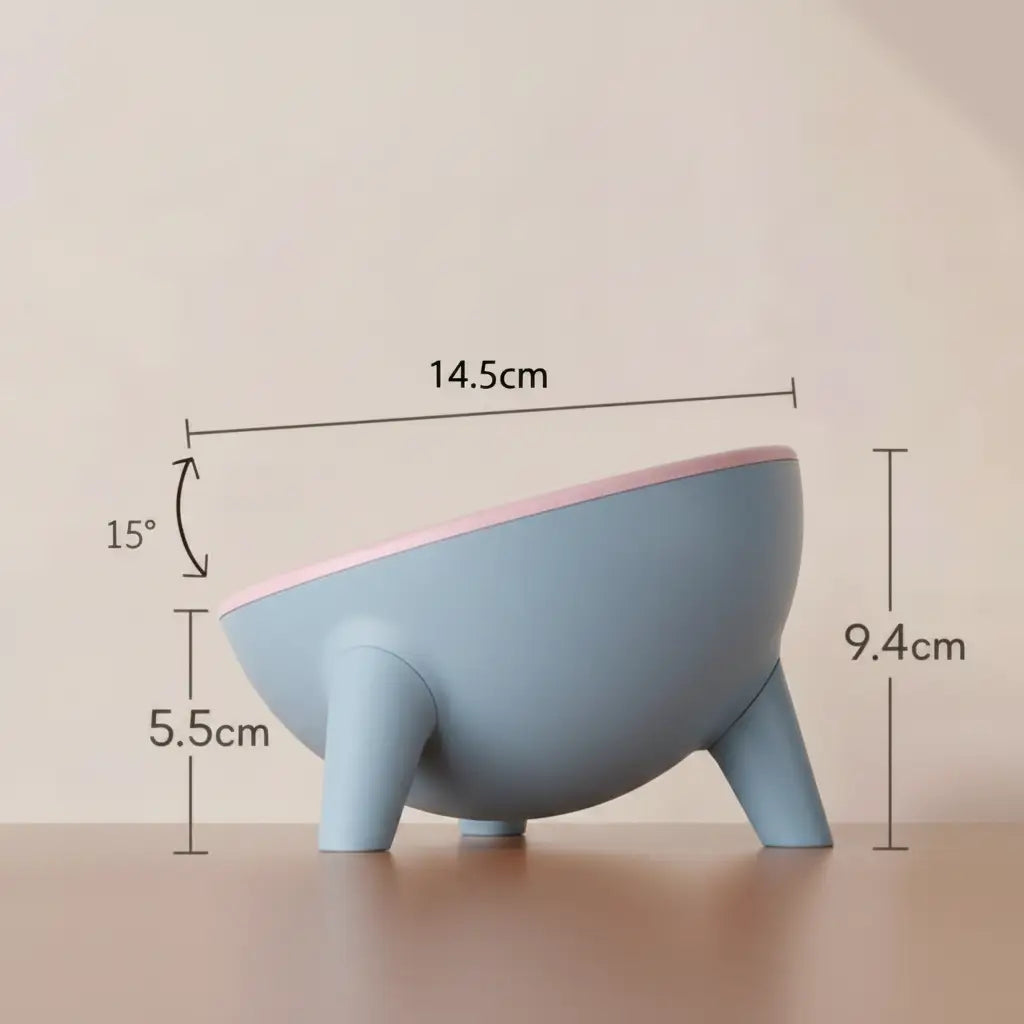 Gamelle Surélevée Inclinée Antidérapante Pour Chat Et Petit Chien