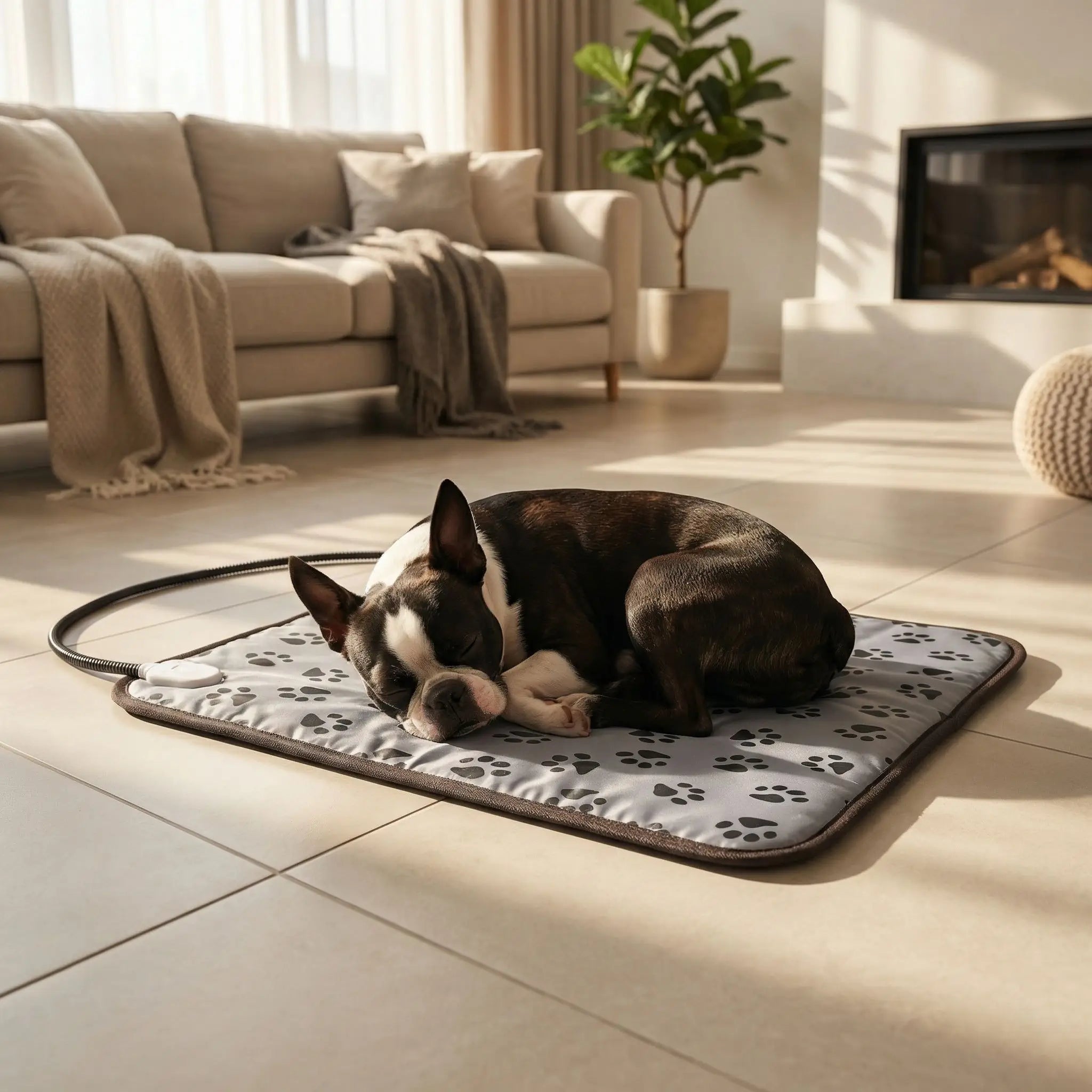 Tapis pour chien chauffant - ElectriqueToutou™