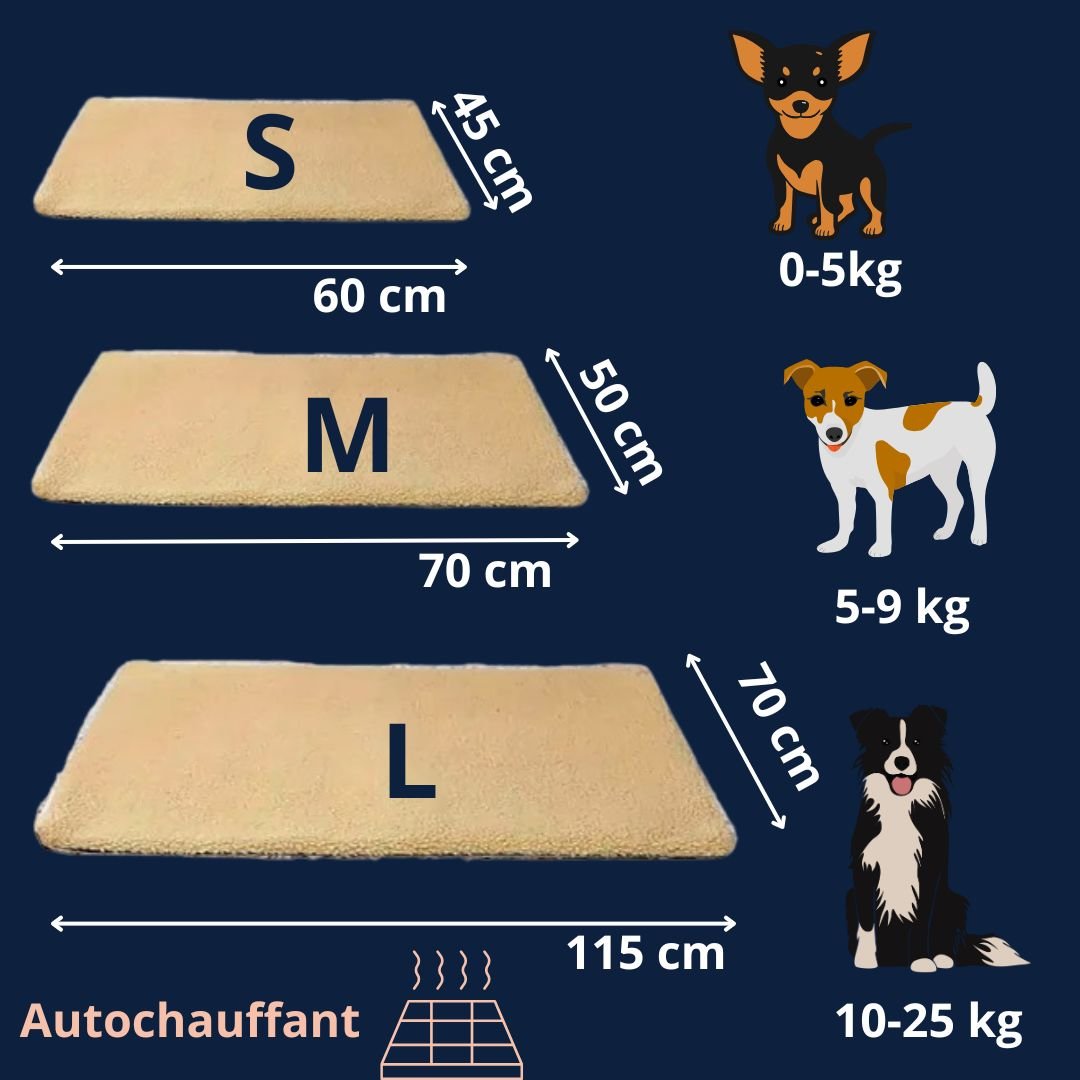 Tapis pour chien chauffant - AutoToutou™