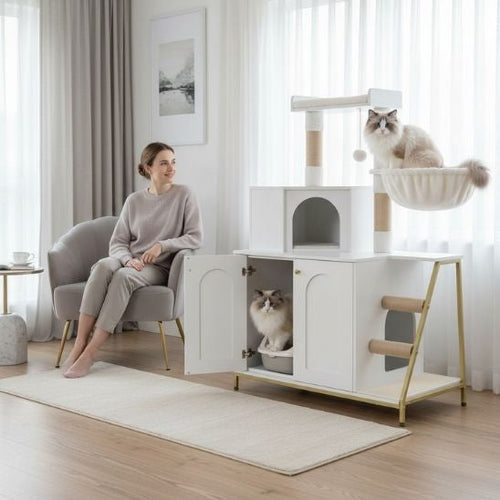 Arbre à chat avec litière | Le Palais Félin