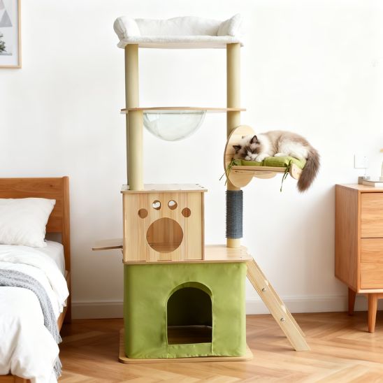Arbre à chat bois naturel
