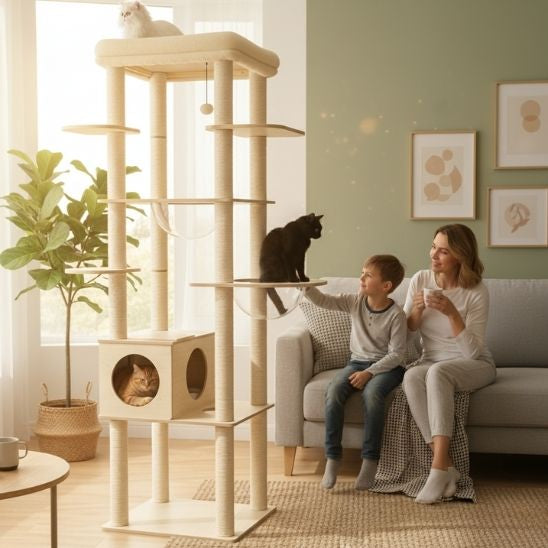 ARBRE A CHAT EN BOIS | L’Explorateur Bois