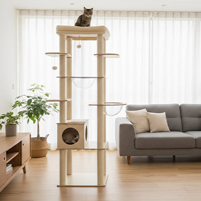 ARBRE A CHAT EN BOIS | L’Explorateur Bois