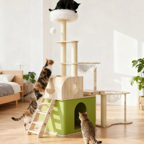 Arbre à Chat en Bois | Le Parcours Nature
