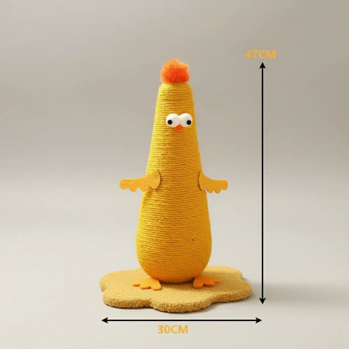 Arbre à chat en sisal design avec une forme amusante et des couleurs vives pour les félins joueurs