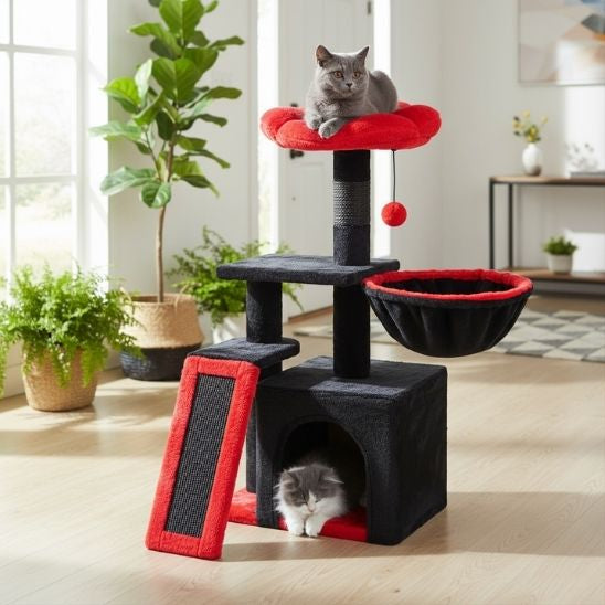 ARBRE A CHAT FLEUR NOIR