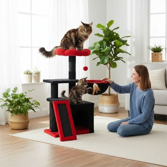 ARBRE A CHAT FLEUR NOIR