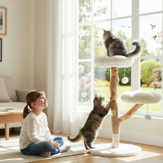 ARBRE A CHAT FLEURS | La Grimpette Florale