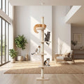 arbre a chat plafond beige sisal