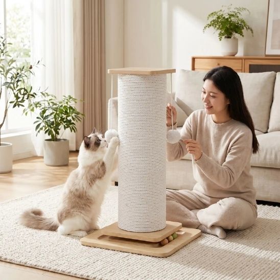 ARBRE A CHAT POTEAU | La tour à Chat Bois