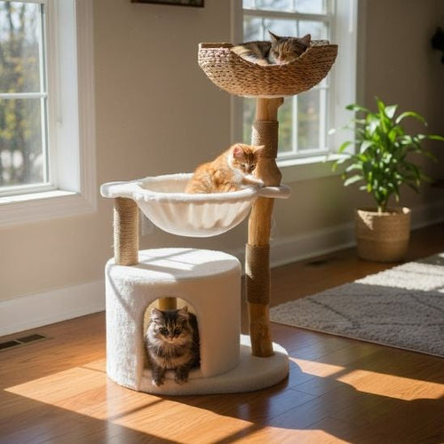 ARBRE A CHAT SCANDINAVE | Design Félin Bois