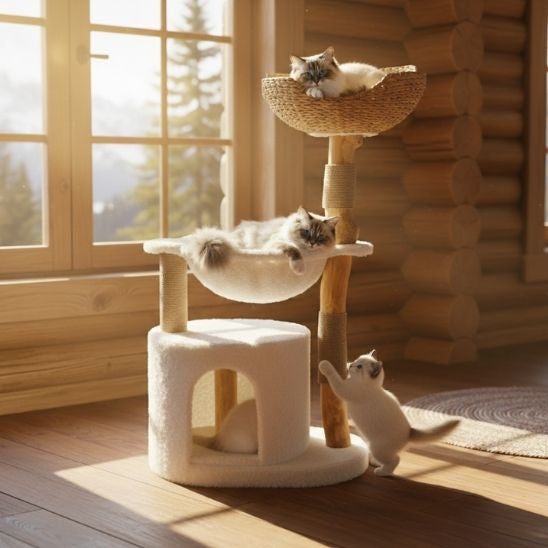 ARBRE A CHAT SCANDINAVE | Design Félin Bois