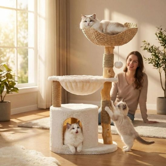 ARBRE A CHAT SCANDINAVE | Design Félin Bois