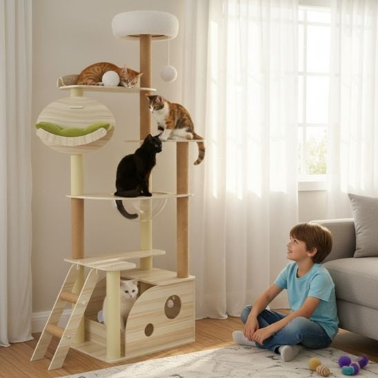 Arbre à chat | L’Aire de Jeu Bois