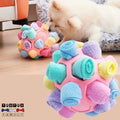 balle-pour-chien-de-fouille-caoutchouc-rose-jeu-éducatif-pour-chiens