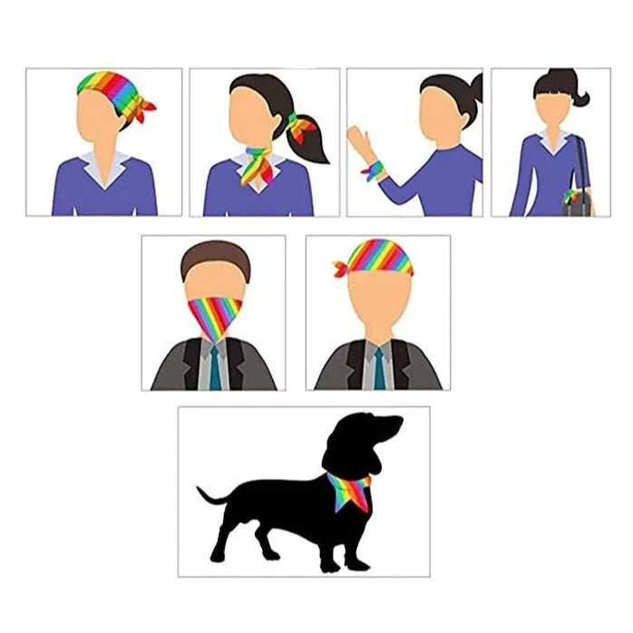 Bandana Arc-en-ciel pour Chien