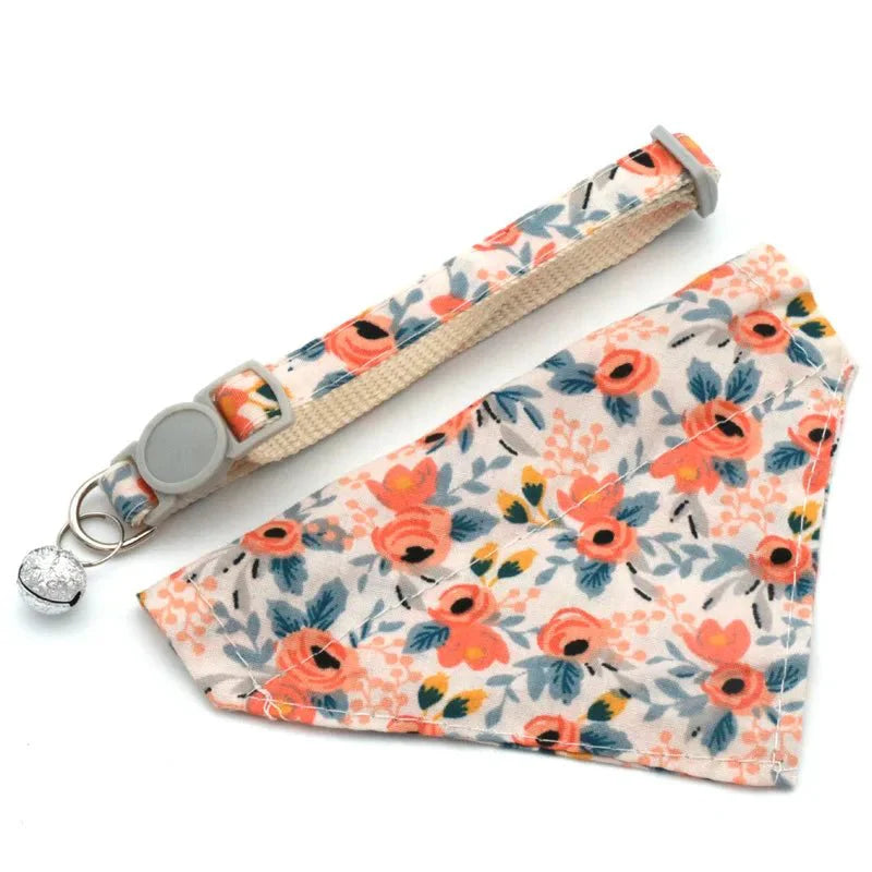 Bandana Chat Fleurs
